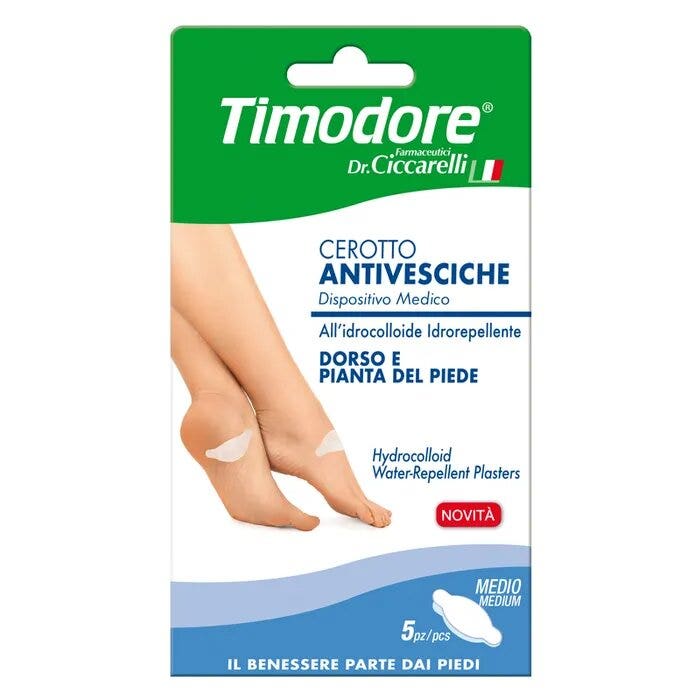 Timodore Apósito Antiampollas Dorso y Planta del Pie 5 Piezas-2