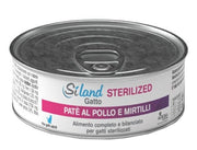 Siland Comida húmeda, paté de pollo y arándanos para gatos adultos esterilizados, 85 g