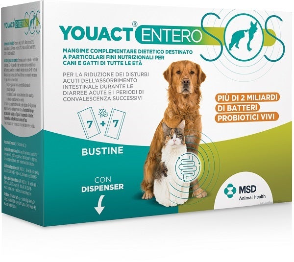 Msd Animal Health Youact Entero SOS Per Cani/Gatti 14 Bustine-1