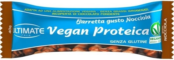 Ultimate Barretta Proteica Vegana Gusto Nocciola 40g