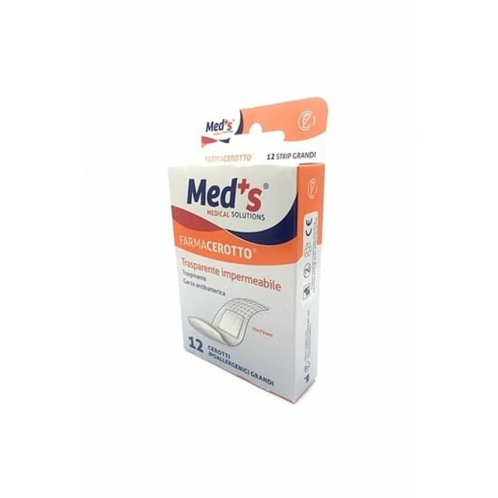 Med's Patch Strips Tela No Tejida Delicada Grande 12 Piezas-1