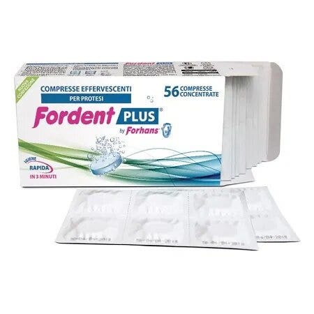 Fordent Plus 56 Compresse Concentrate Per Dentiere E Apparecchi Ortodontici