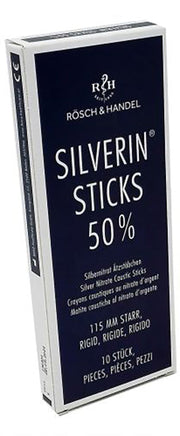 Lápiz cáustico Silverin Nitrato de plata 50 % Rígido Longitud 115 mm 10 unidades