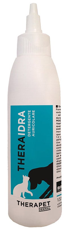 Therapet Dermal Theraidra Detergente Auricolare Per Cani/Gatti 150ml