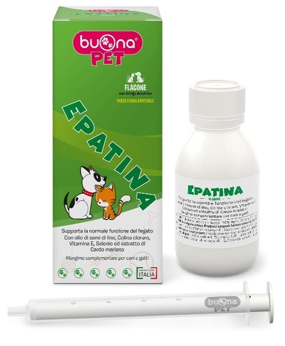 Buona Pet Epatina Alimento Complementario para Perros/Gatos 60 g