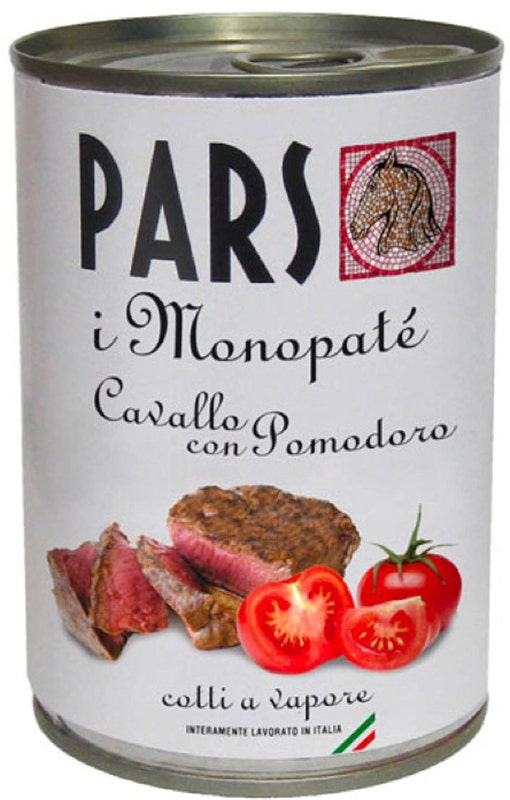 Pars Monopatè Cavallo E Pomodoro Cibo Umido Per Cani Scatoletta 405g