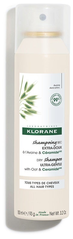 Klorane Champú Seco Extra-Delicado con Avena y Ceramida para todo tipo de cabello 150 ml