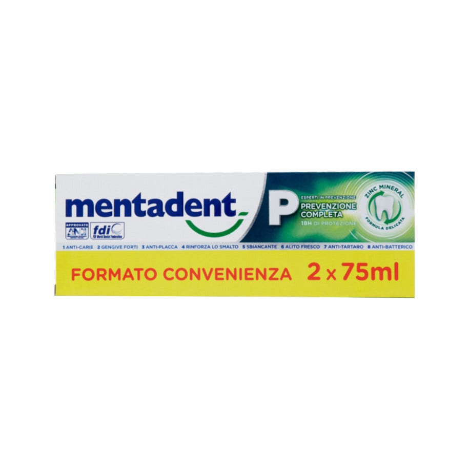 Mentadent P Bitubo Pasta de dientes 2x75ml-2