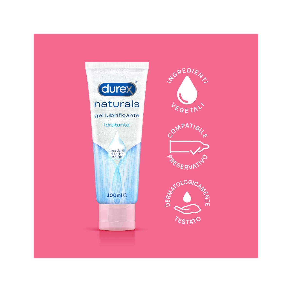 Durex Naturals Gel Lubricante Hidratante 100 ml