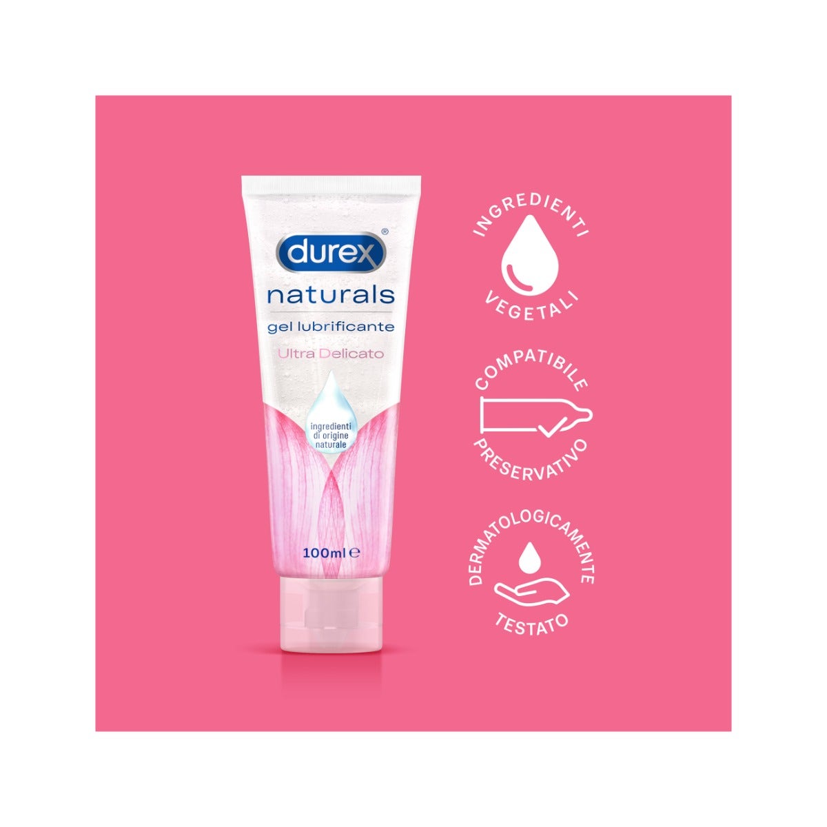 Durex Naturals Gel Ultra Delicato Lubrificante 100ml