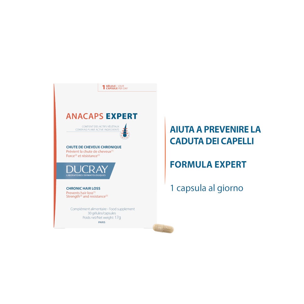 Ducray Anacaps Expert para Cabello y Uñas 30 Cápsulas