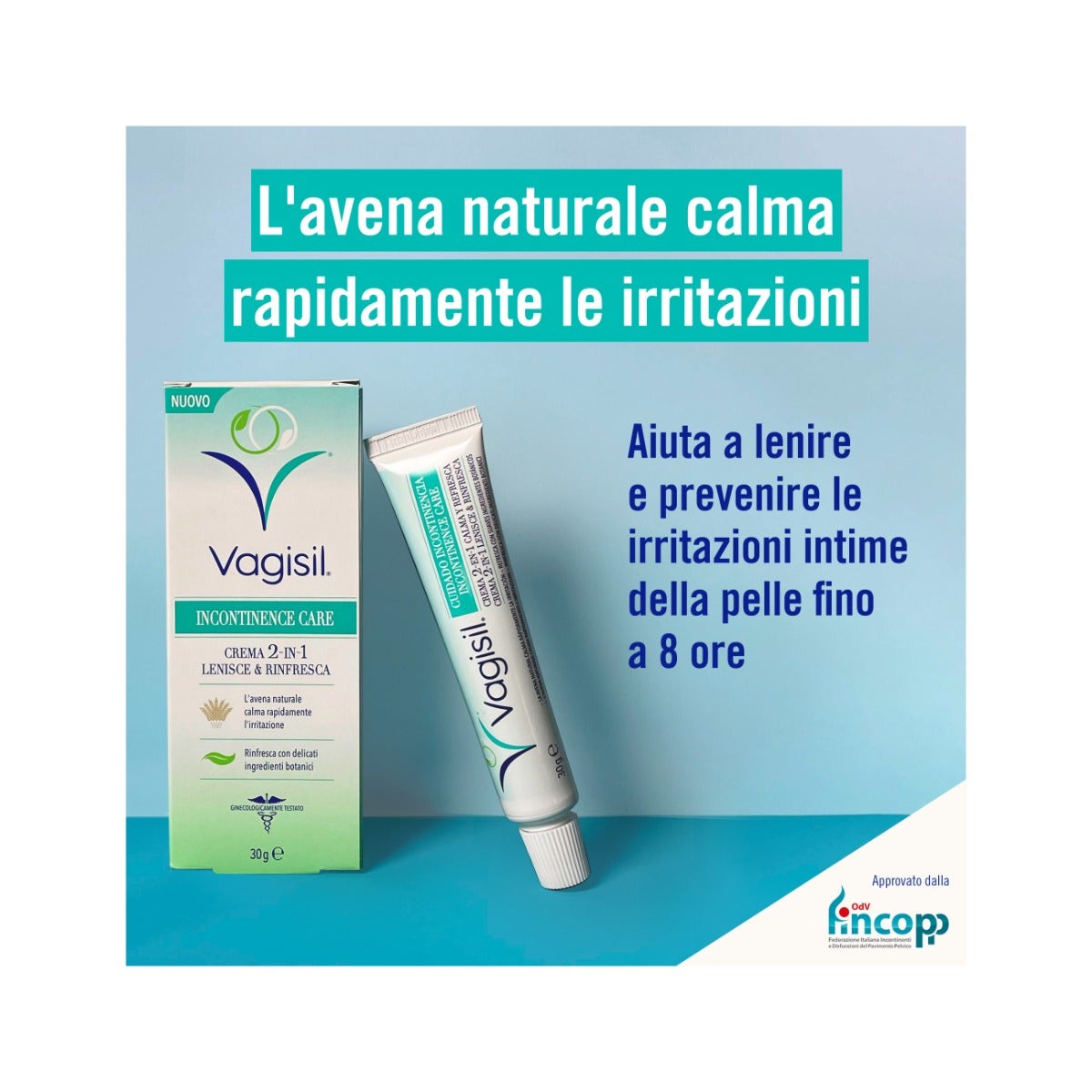 Vagisil Incontinence Care Crema Lenisce E Rinfresca 30g