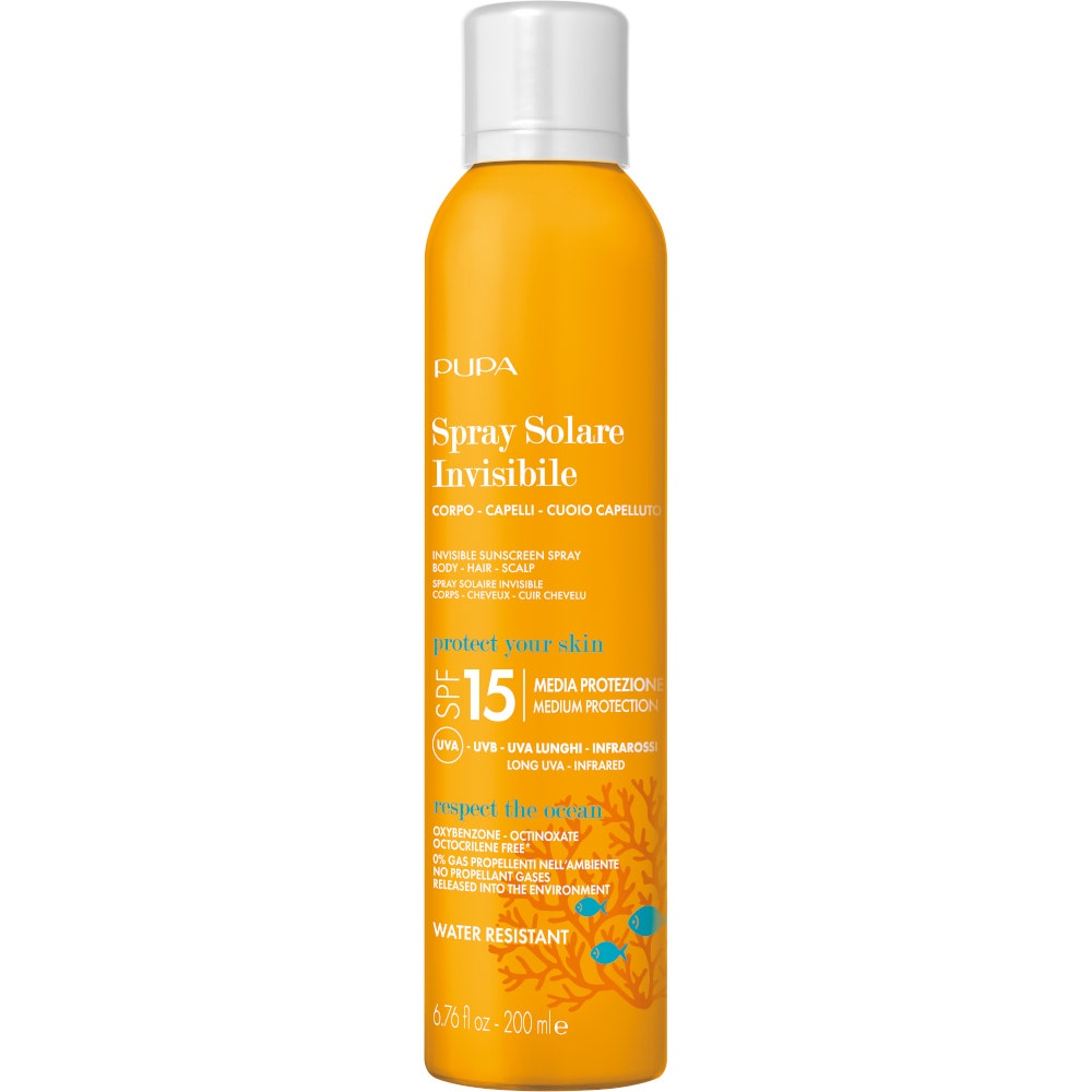 Pupa Spray solar invisible para cuerpo y cabello SPF15 200 ml