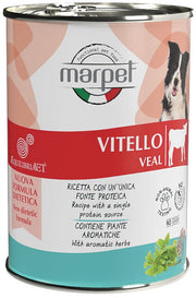 Marpet Aequilibriavet Dog Ternera Comida húmeda para perros adultos Lata de 400 g