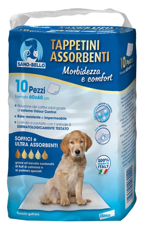Elanco Sano & Bello Alfombrillas Absorbentes para Perros 10 Unidades 60x60cm