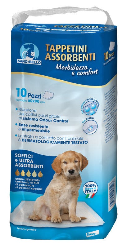 Elanco Sano & Bello Alfombrillas Absorbentes para Perros, 10 unidades, 60 x 90 cm