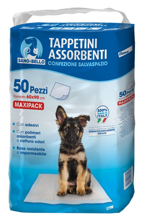 Elanco Sano & Bello Alfombrillas absorbentes para perros, 50 unidades, 60 x 90 cm
