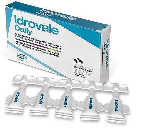 Idrovale Daily para la higiene ocular de perros/gatos, 10 viales de 0,5 ml