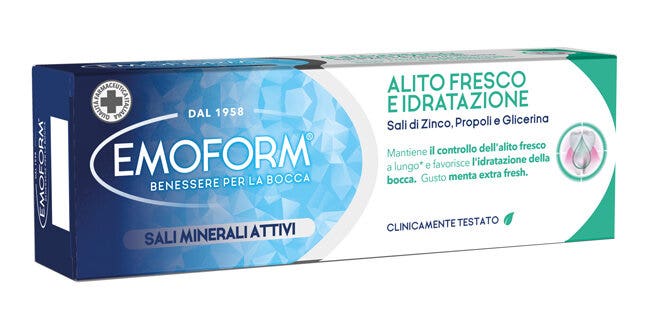 Emoform Pasta de dientes para aliento fresco e hidratación 75 ml