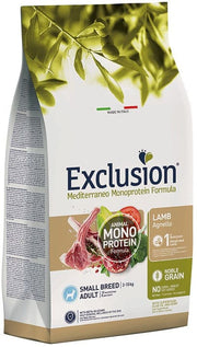 Dorado Exclusion Mediterraneo Monoprotein Noble Grain Adult Small Breed con cordero, pienso seco para perros, 500 g