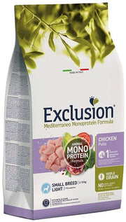 Dorado Exclusion Mediterraneo Monoprotein Noble Grain Adult Small Breed Con Pollo Cibo Secco Per Cani 500g