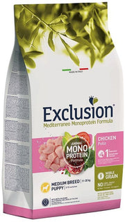 Dorado Exclusion Mediterraneo Monoprotein Noble Grain Puppy Raza Mediana Con Pollo Pienso Seco Para Perros 3kg-1