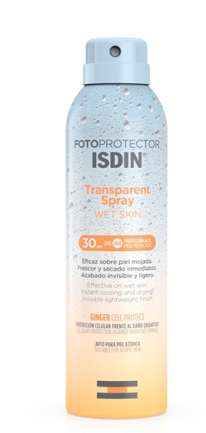 Isdin Fotoprotector Spray Corporal Transparente Piel Mojada SPF30 250ml-1