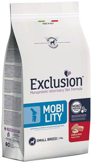 Exclusion Monoprotein Veterinary Diet Formula Mobility Pienso seco de cerdo y arroz para perros de tamaño pequeño 2 kg