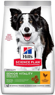 Hill's Science Plan Medium Mature Adult 7+ Youthful Vitality con pollo y arroz Alimento seco para perros 2,5 kg-1