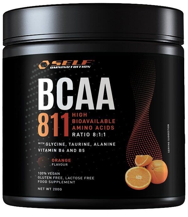 Self Omninutrition BCAA 8:1:1 Sabor a naranja 200 g