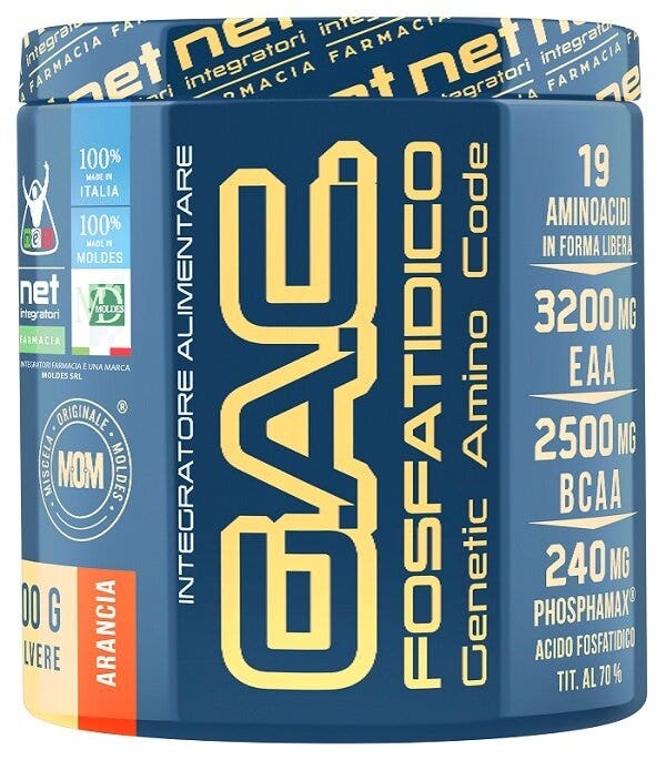 Net Suplementos G.A.C. Fosfatídico Sabor a Naranja 200 g