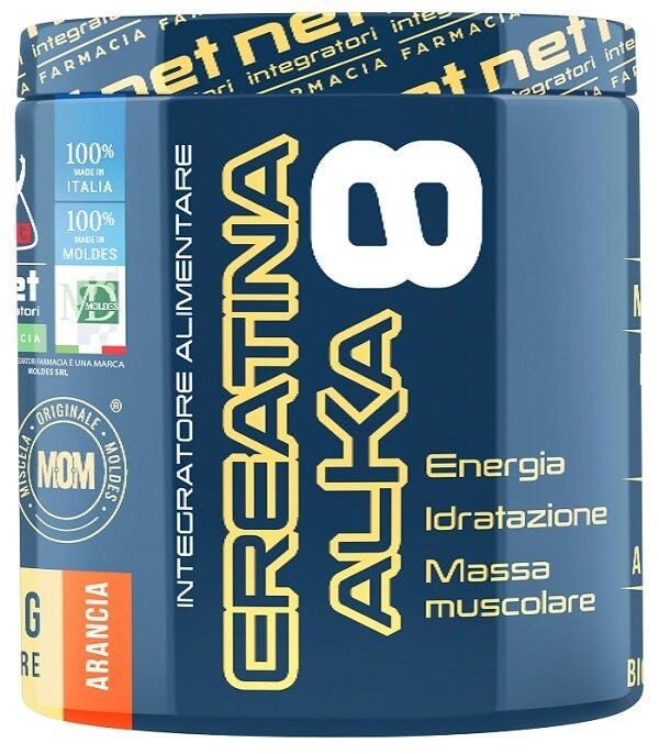 Net Suplementos Creatina Alka 8 Sabor Naranja 200 g