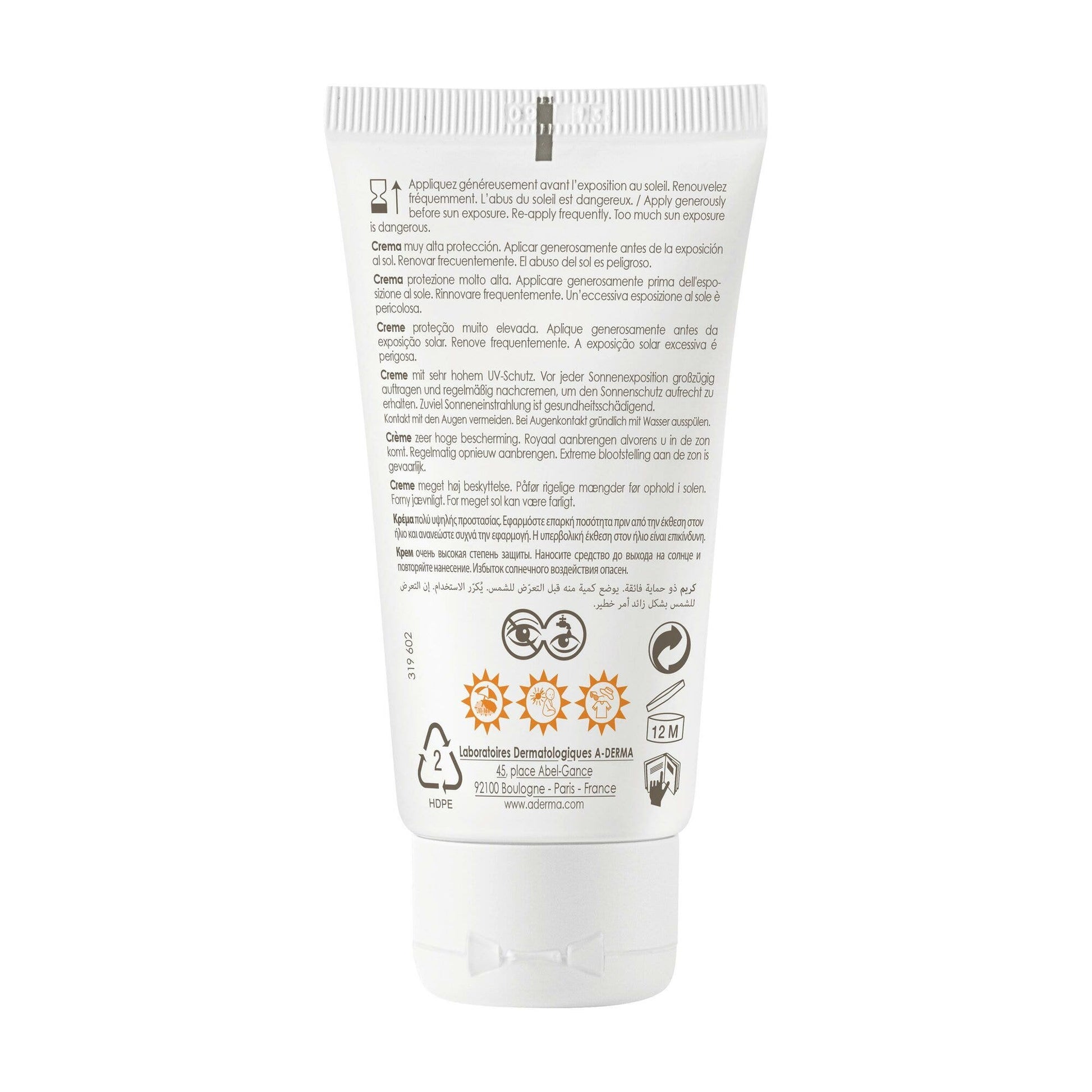 A-Derma Crema Protectora SPF50+ 40ml-4