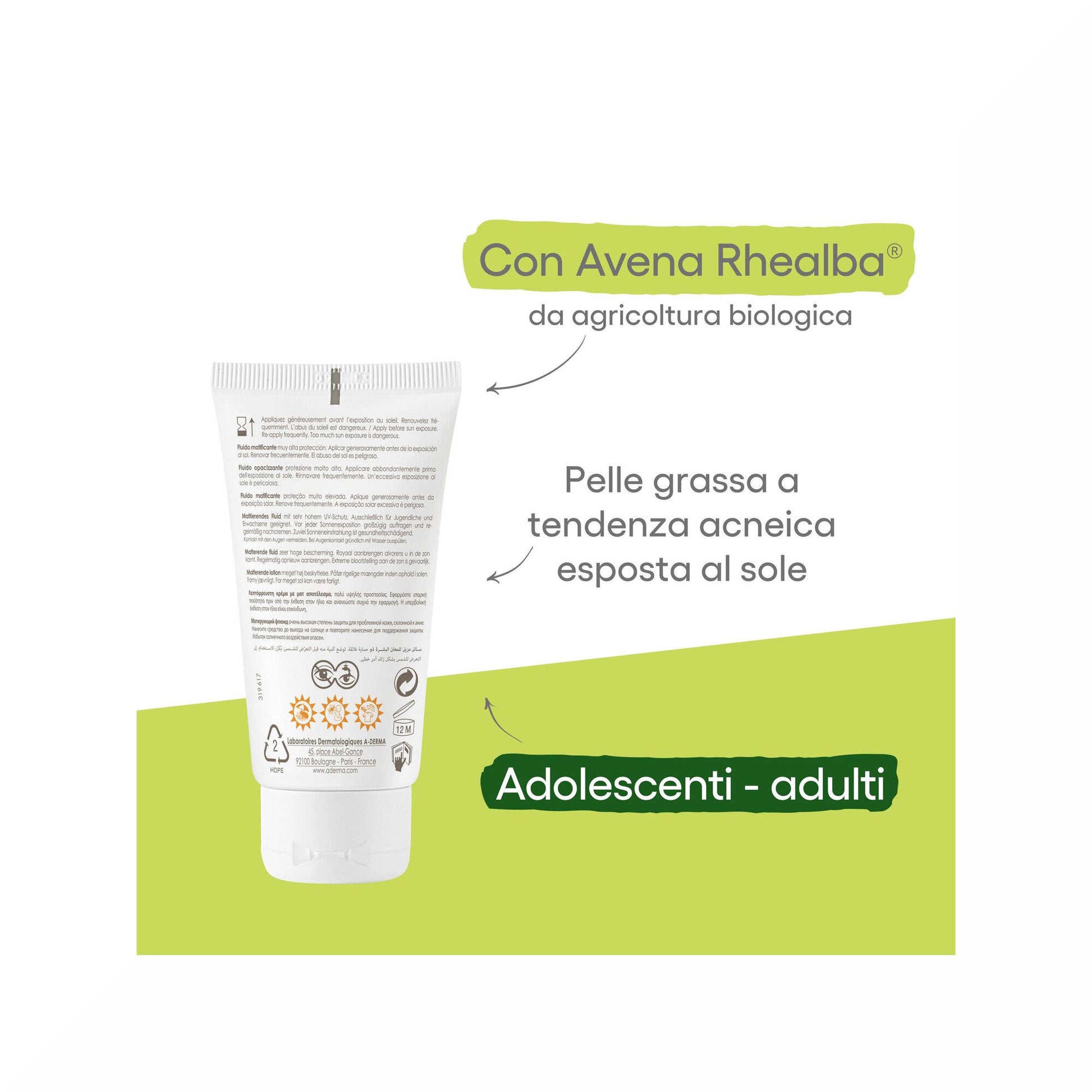 A-Derma Protect AC Fluido Matificante SPF50+ 40ml-7