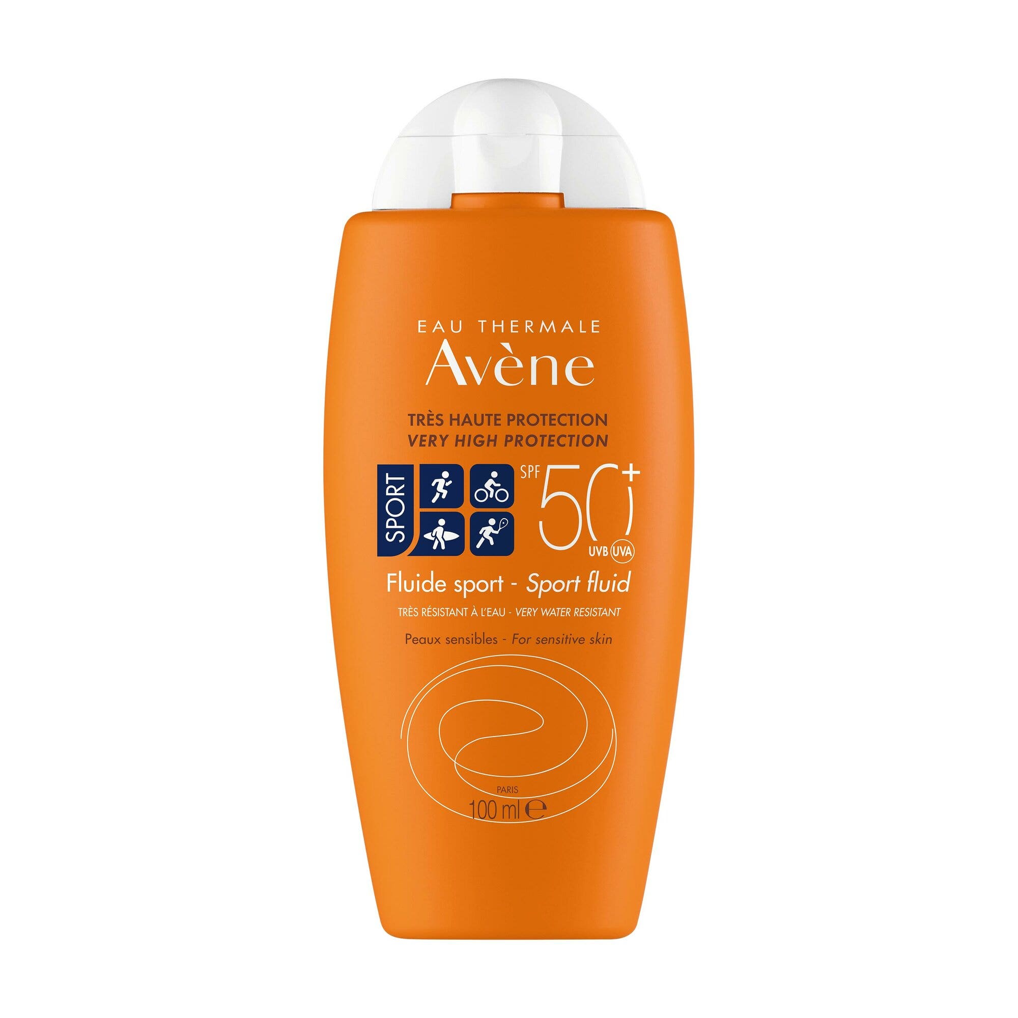 Eau Thermale Avene Fluido Deportivo Muy Alto Protector Solar SPF 50+ 100ml-9