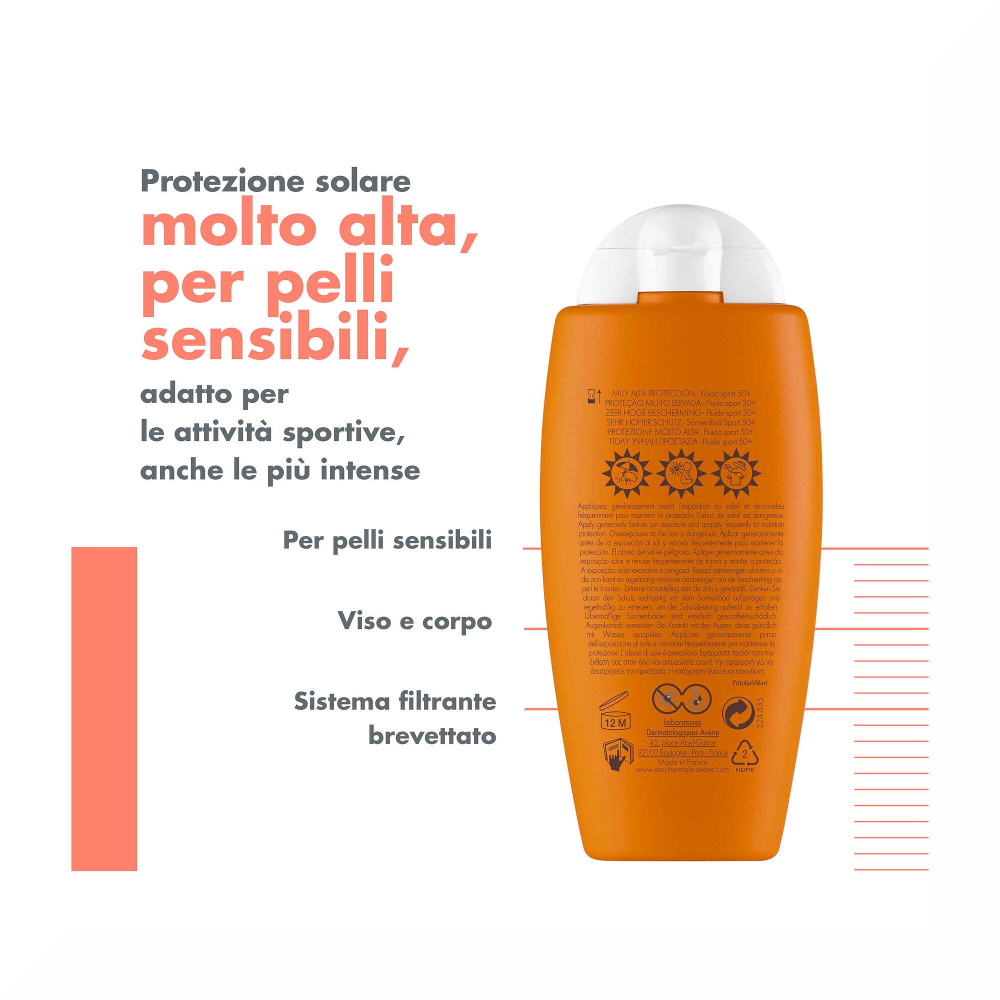 Eau Thermale Avene Fluido Deportivo Muy Alto Protector Solar SPF 50+ 100ml-6