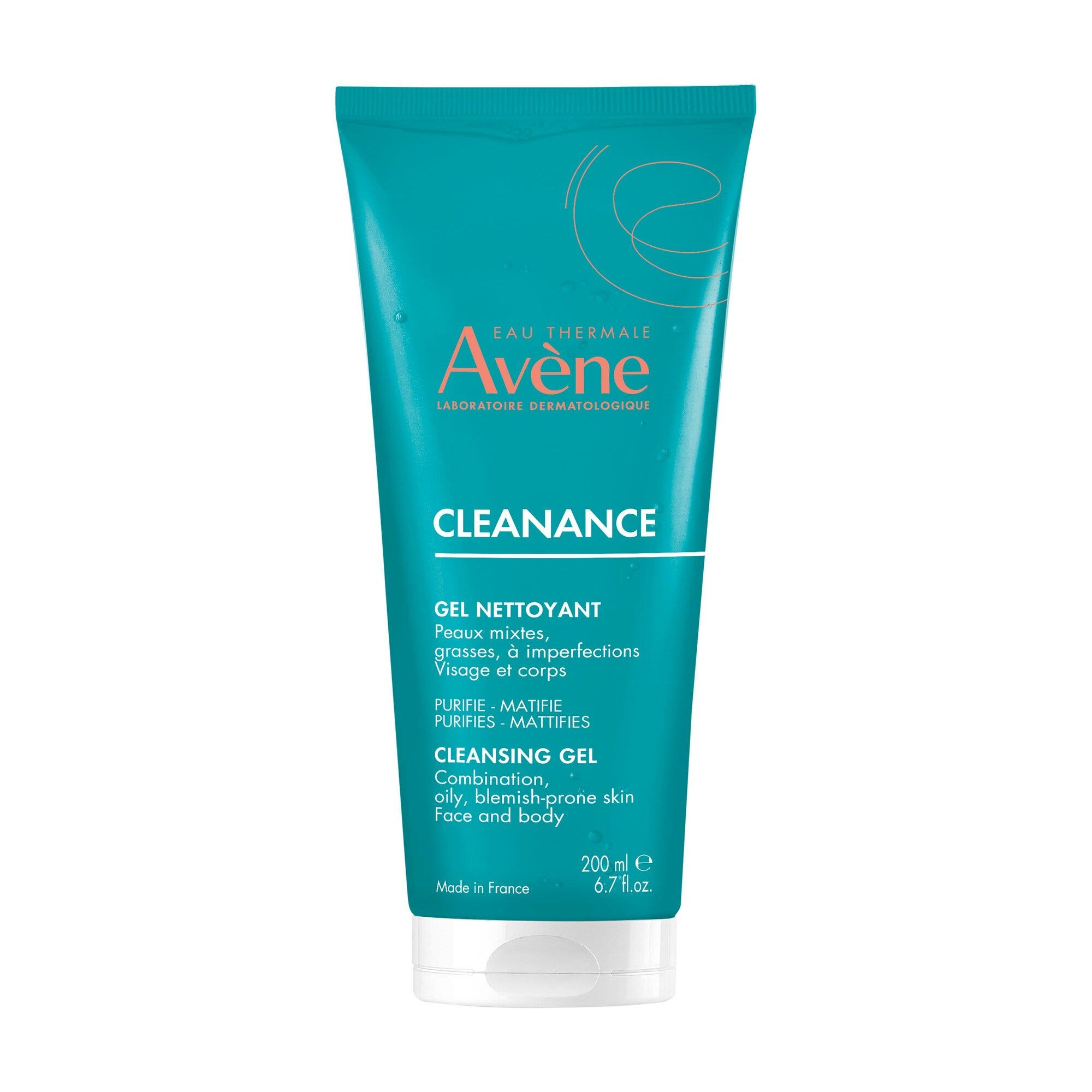 Eau Thermale Avène Cleanance Gel Limpiador Purificante para Piel Grasa con Imperfecciones 200 ml