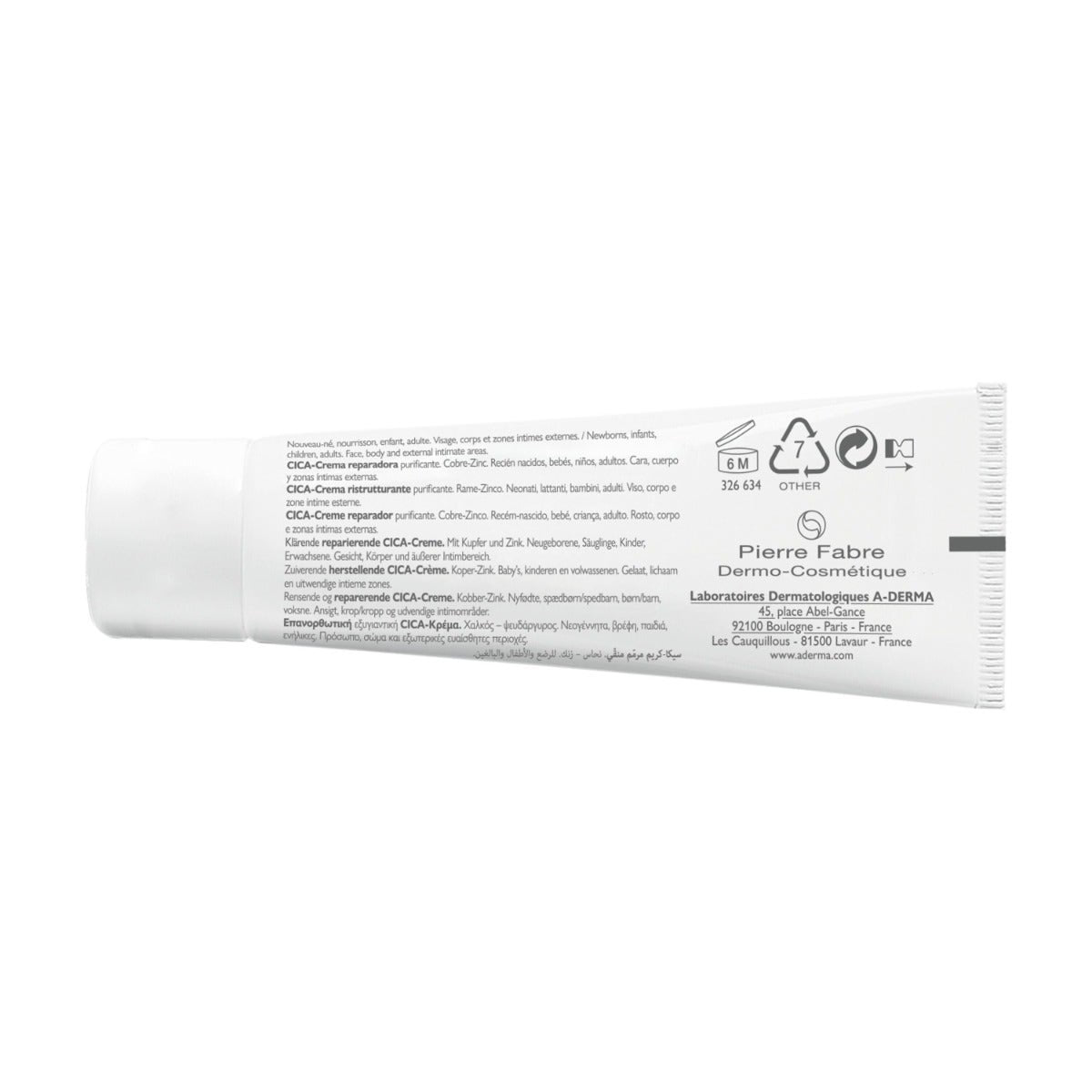 Aderma Dermalibour+ Cica-Crema reestructurante y purificante para pieles irritables 50 ml