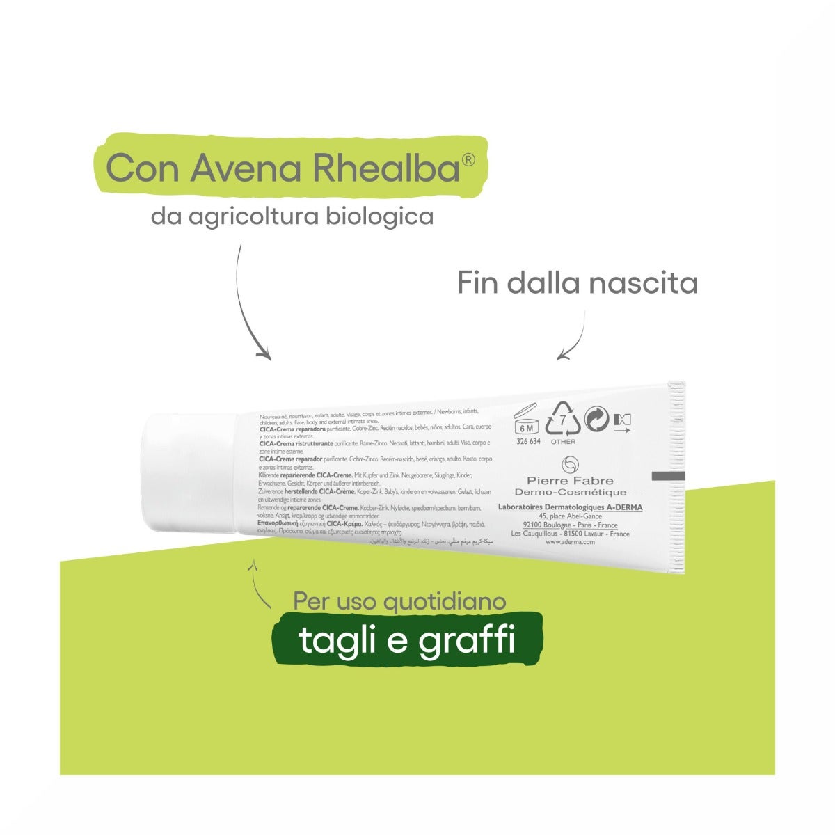Aderma Dermalibour+ Cica-Crema reestructurante y purificante para pieles irritables 50 ml