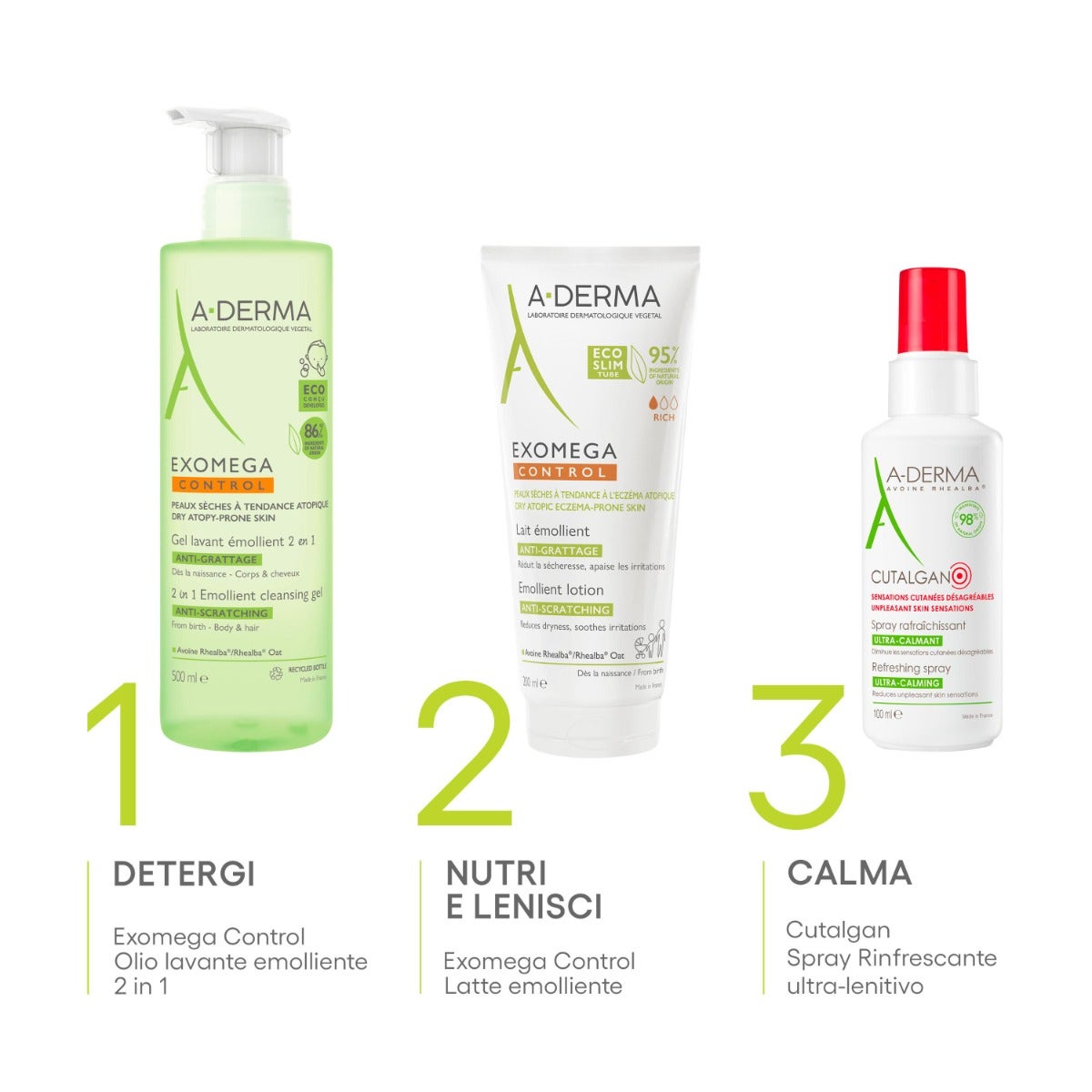 A-Derma Exomega Control Gel Limpiador Emoliente 2 En 1 500ml-7
