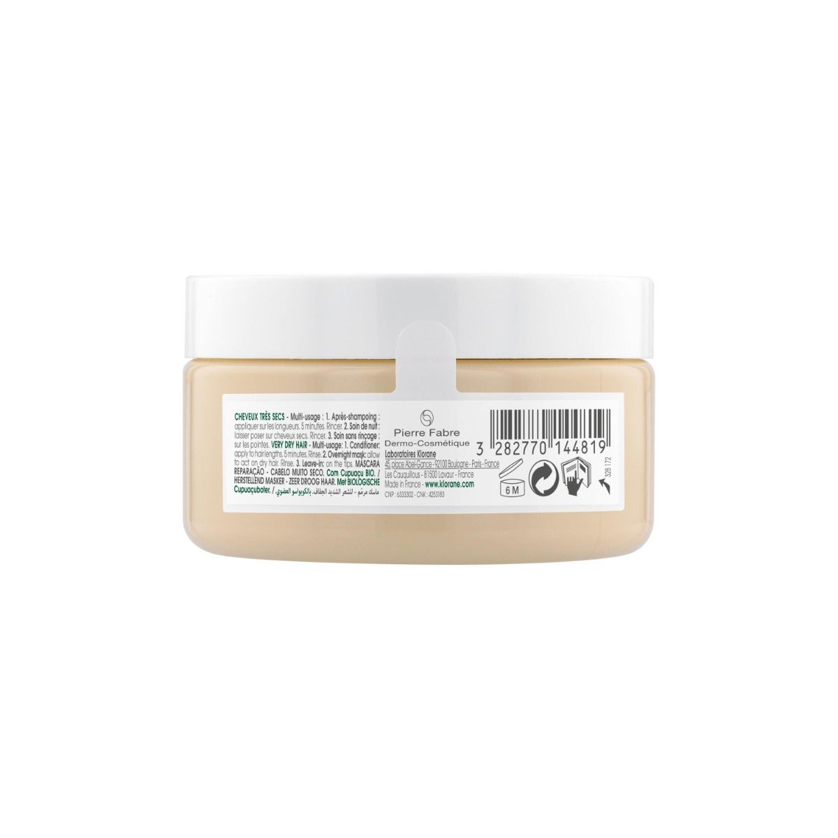 Klorane Maschera Al Burro Di Cupuacu Bio Riparatrice 150ml