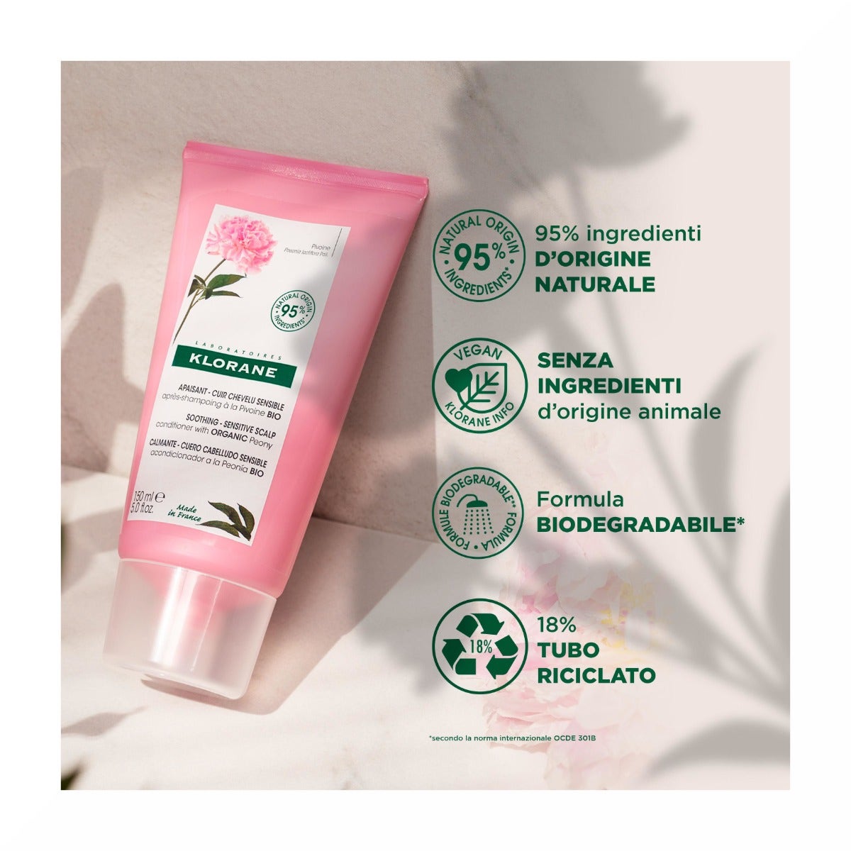 Klorane Dopo Shampoo Alla Peonia 150ml