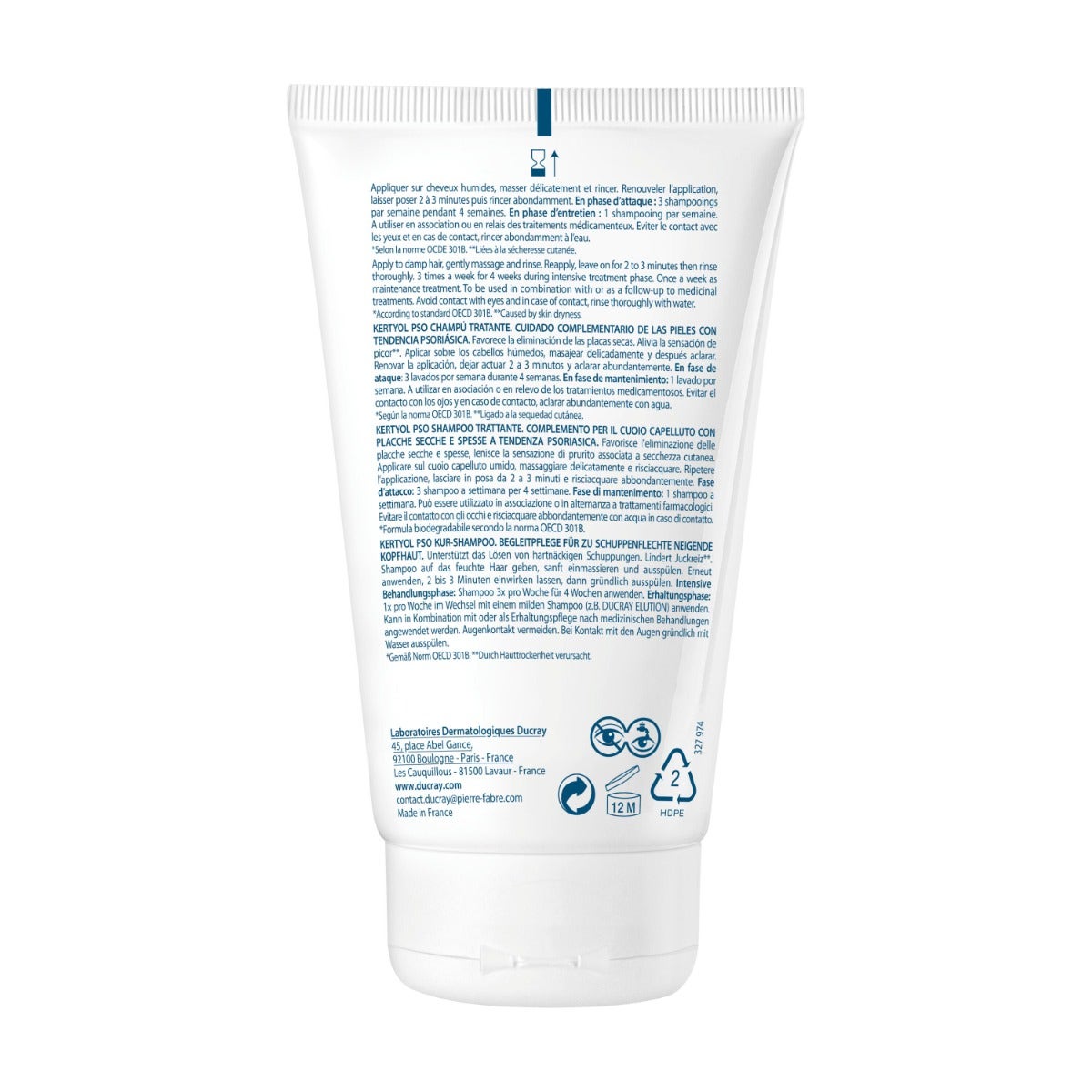 Ducray Kertyol Pso Shampoo 125ml