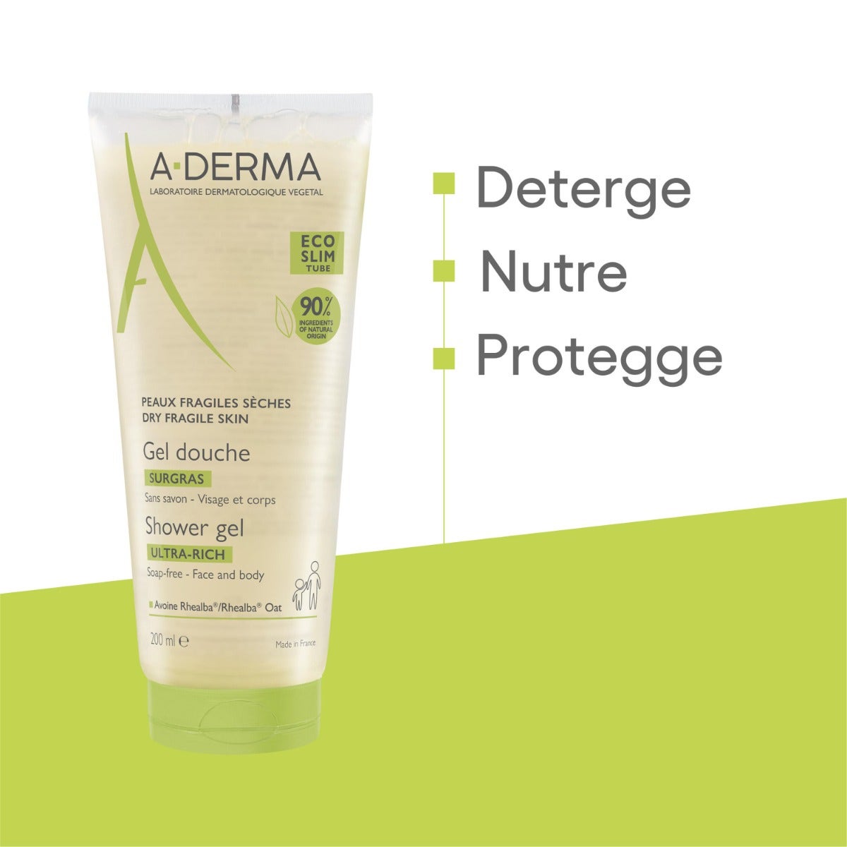 A-Derma Les Indispensables Gel Doccia Sugras 200ml