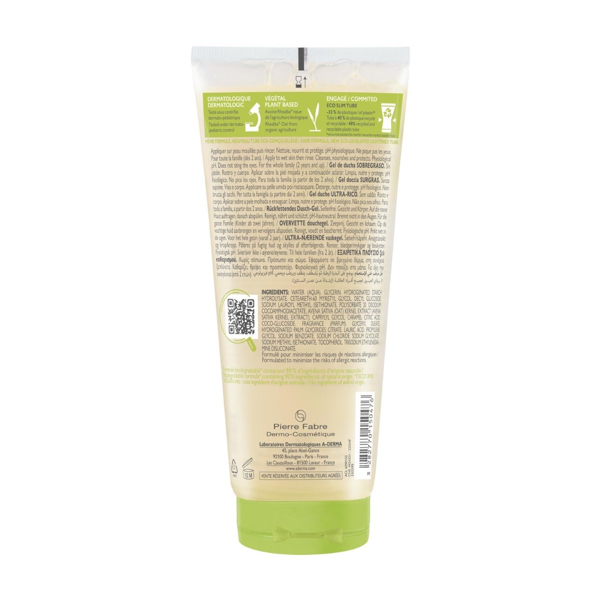 A-Derma Les Indispensables Gel Doccia Sugras 200ml