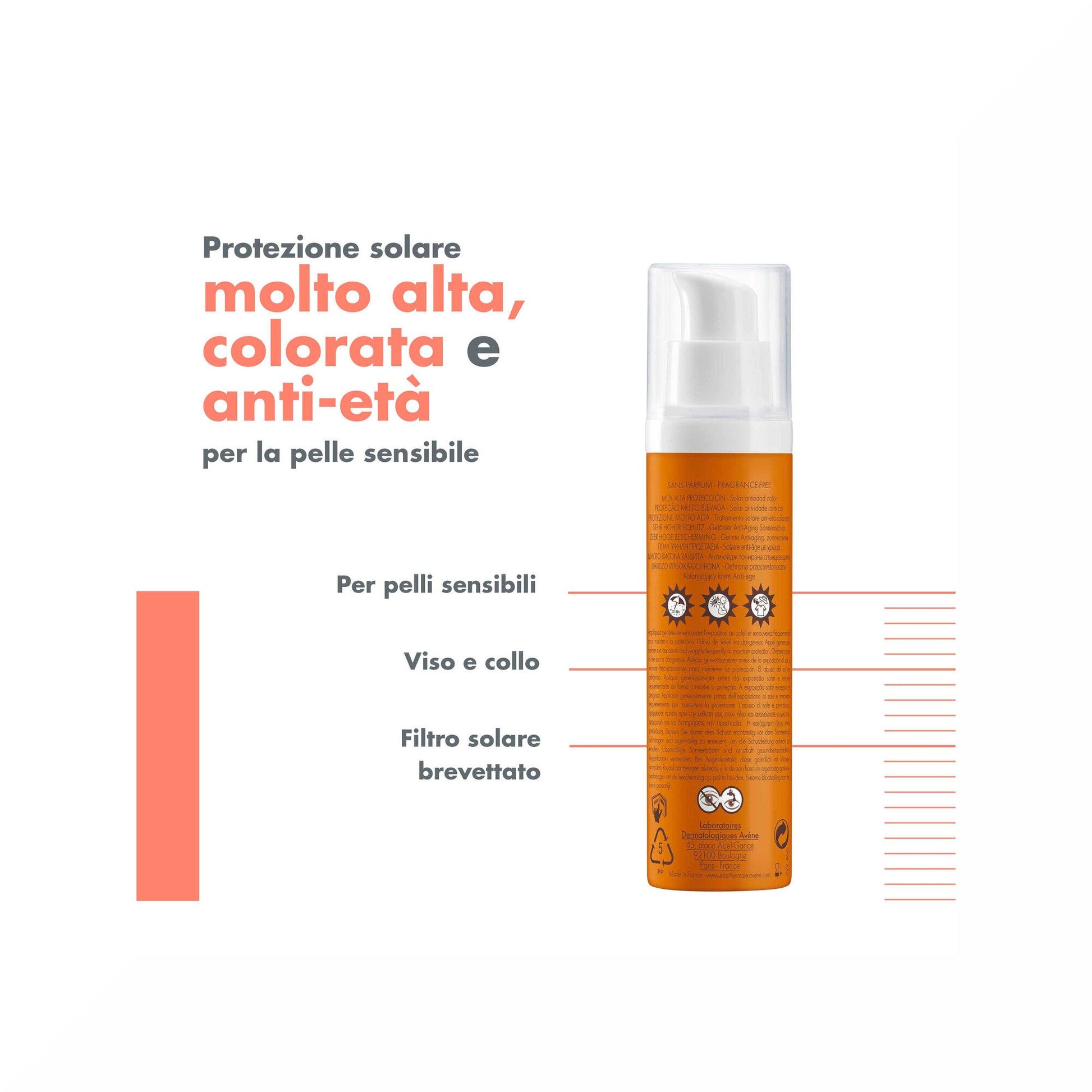 Eau Thermale Avene Tratamiento Anti-Edad Rostro Con Color SPF50+ 50ml-6