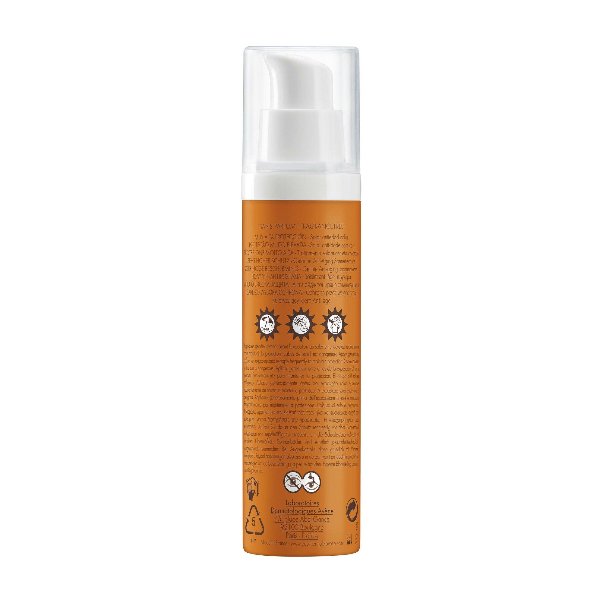 Eau Thermale Avene Tratamiento Anti-Edad Rostro Con Color SPF50+ 50ml-4