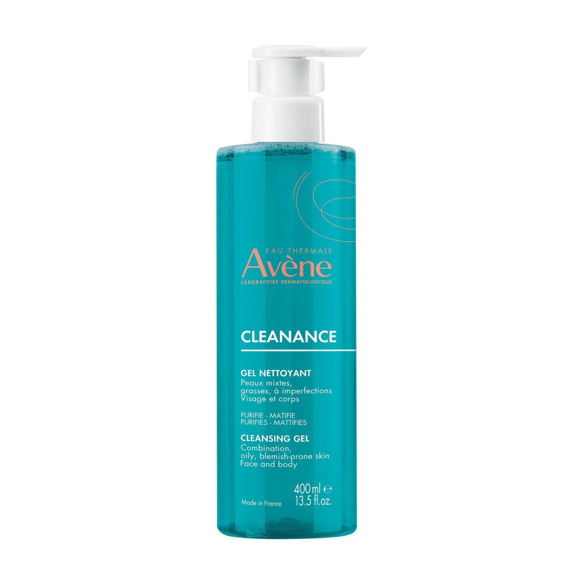 Eau Thermale Avène Cleanance Gel Limpiador Purificante Pieles Grasas Con Imperfecciones 400ml-1