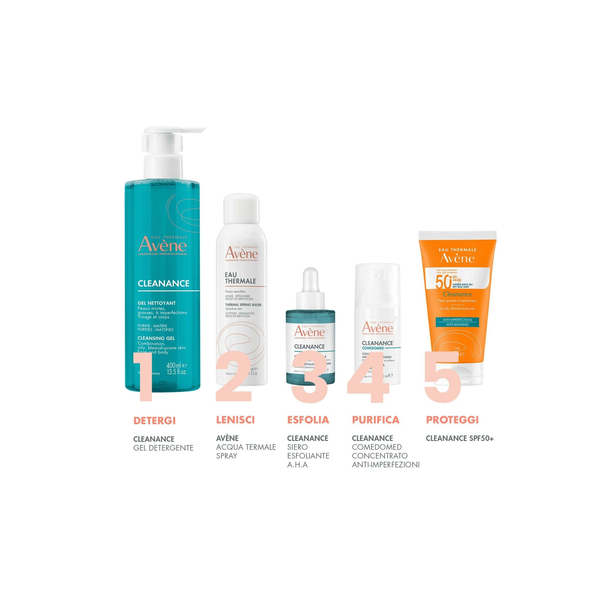 Eau Thermale Avène Cleanance Gel Limpiador Purificante Pieles Grasas Con Imperfecciones 400ml-6