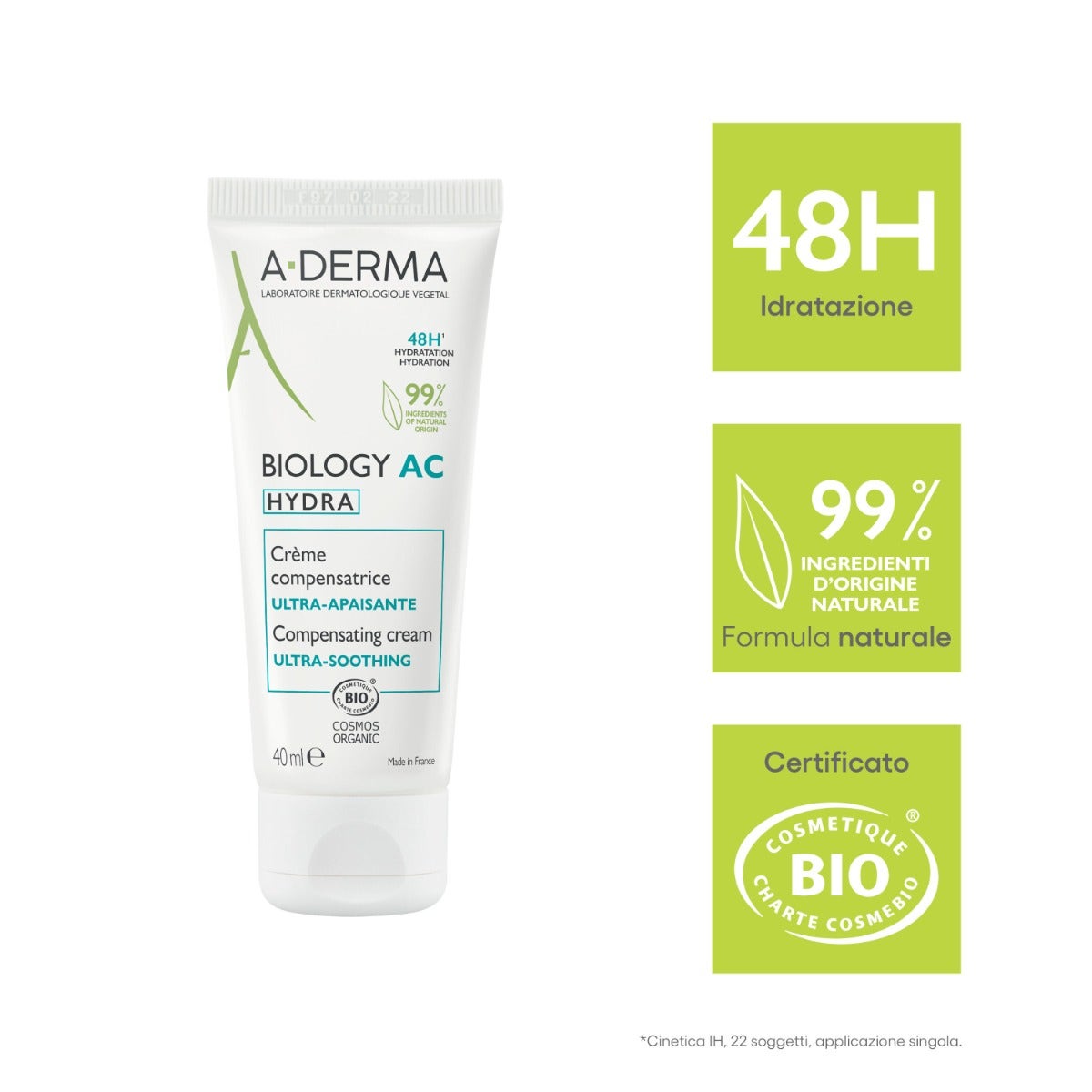 A-Derma Biology Ac Hydra Crema Compensadora Ultra-calmante Anti-imperfecciones 40 ml